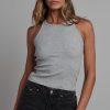 New BAYSE BRAND Malissa Tank - Grey Marle