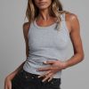 New BAYSE BRAND Cassia Tank - Grey Marle