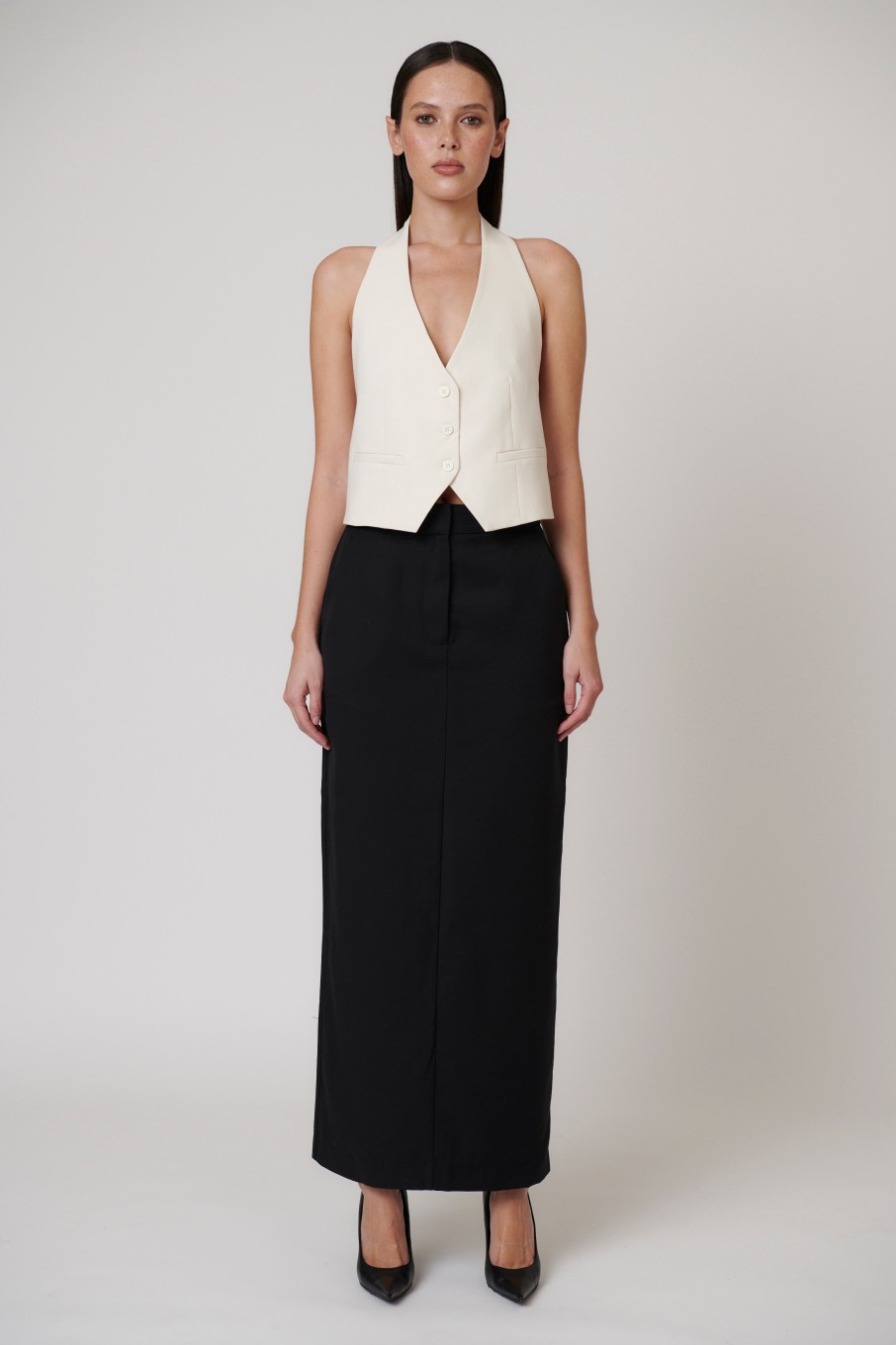 Online Bayse Brand Pheonix Maxi Skirt - Black