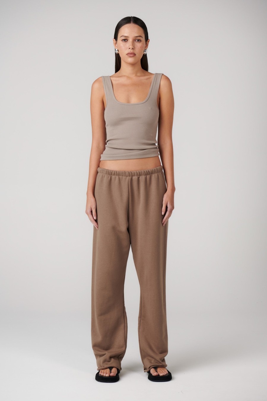 New Bayse Brand Arti Track Pant - Taupe