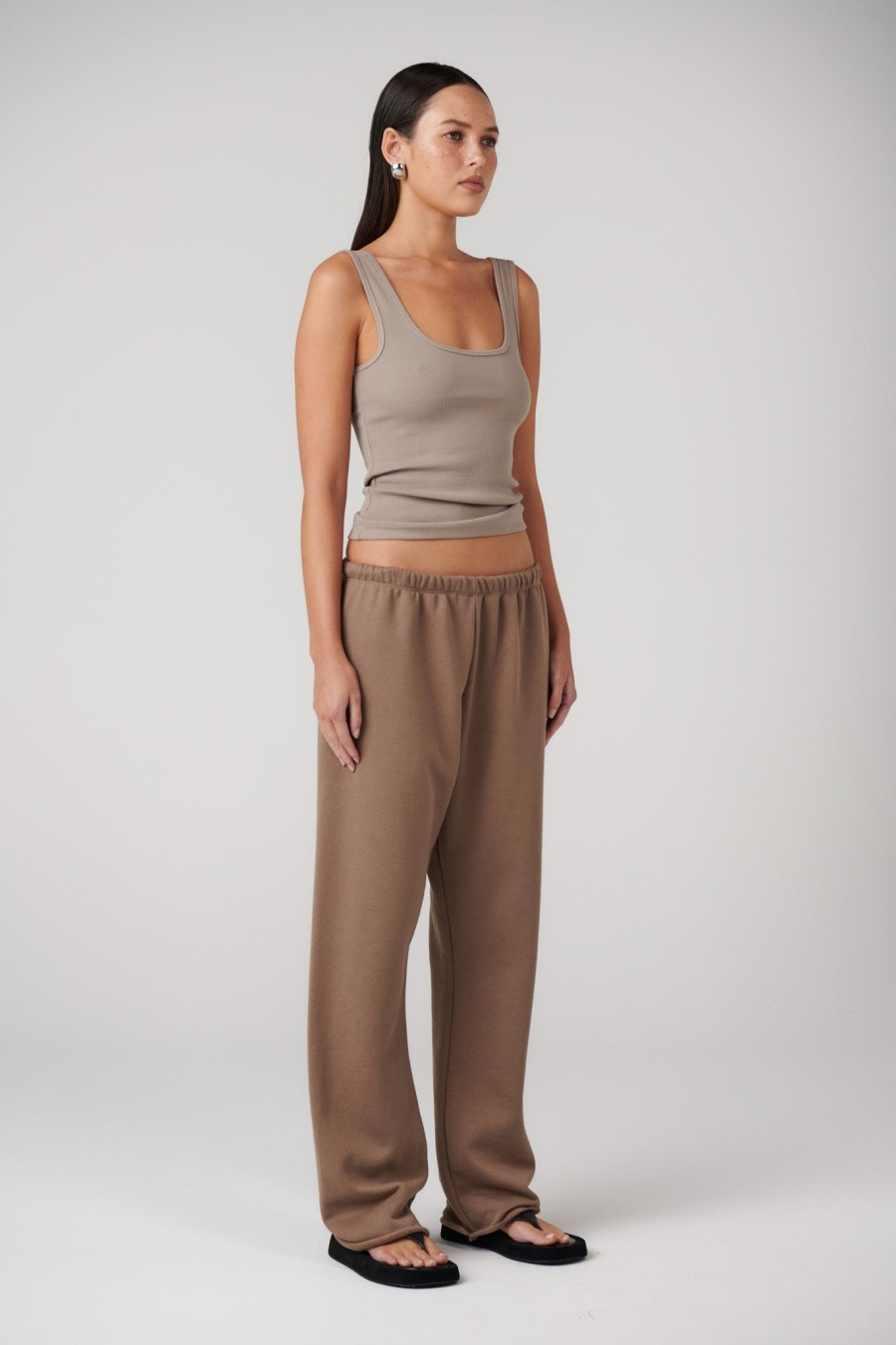 New Bayse Brand Arti Track Pant - Taupe