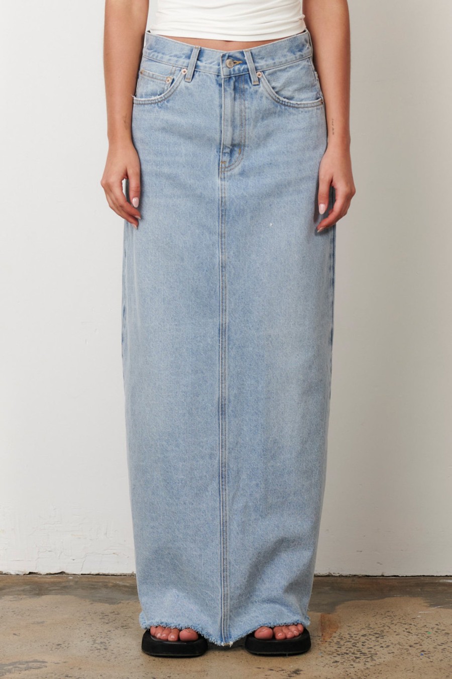 Best Bayse Brand Hudson Maxi Skirt - Saltwater Blue