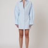 Clearance Bayse Brand Easton Shirt Dress - Ice Blue