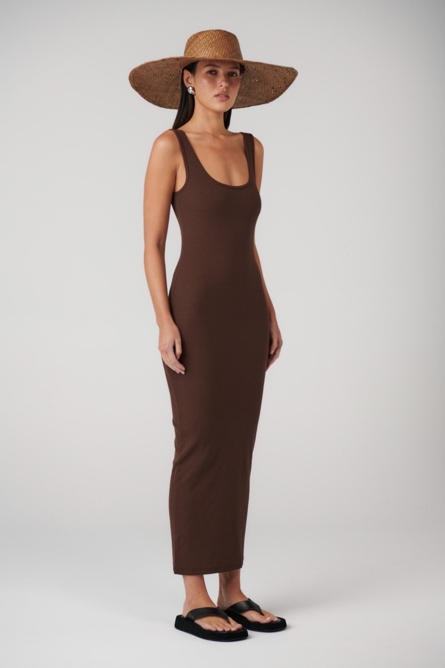 Clearance Bayse Brand Oscar Midi - Chocolate