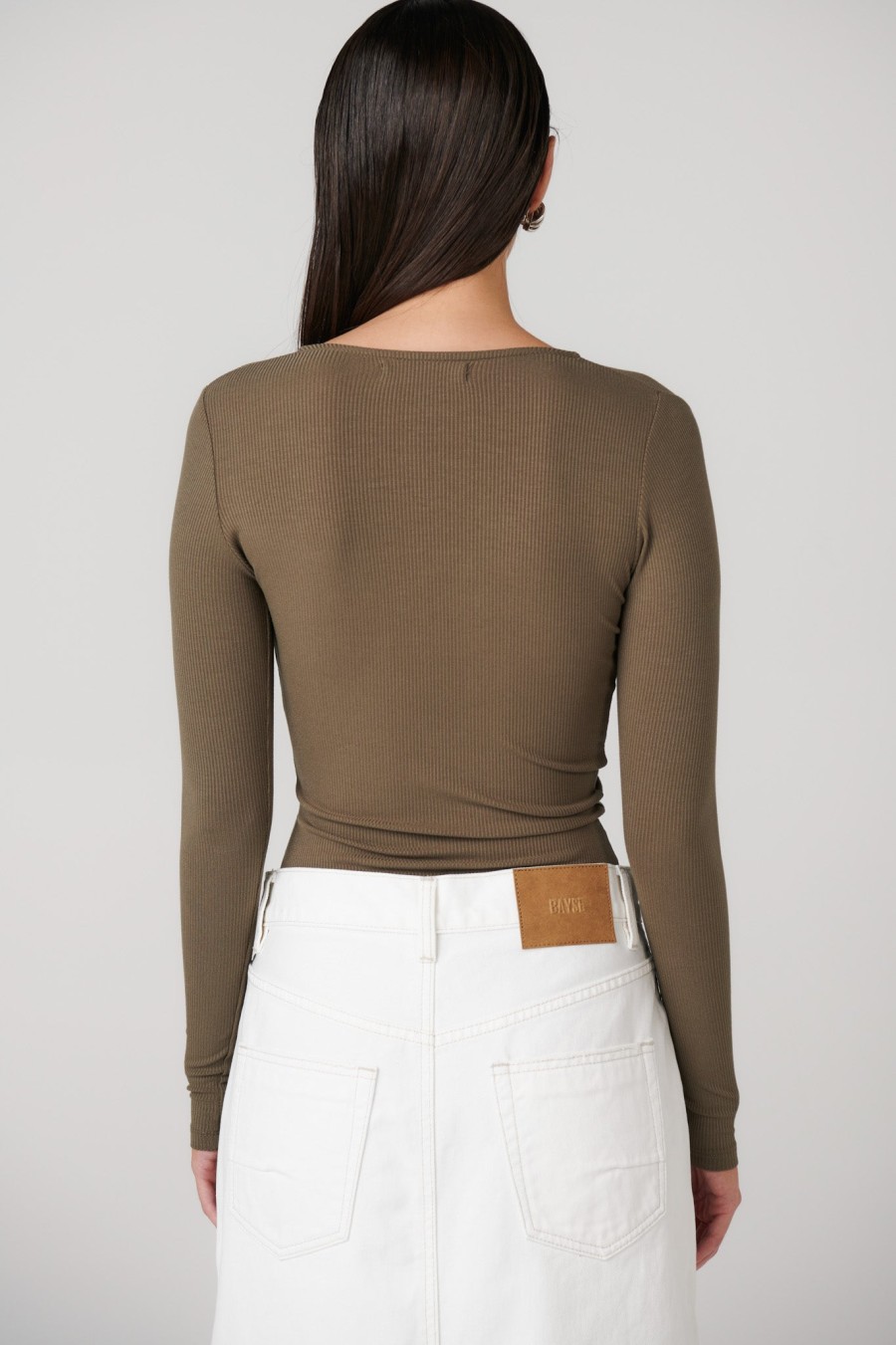 Hot BAYSE BRAND Lara Bodysuit - Khaki