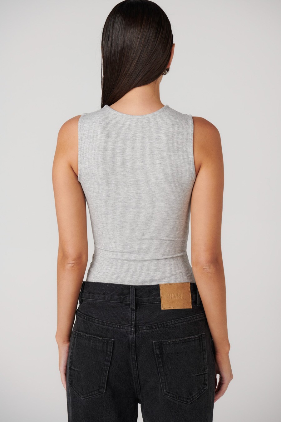 Hot BAYSE BRAND Layla Bodysuit - Grey Marle