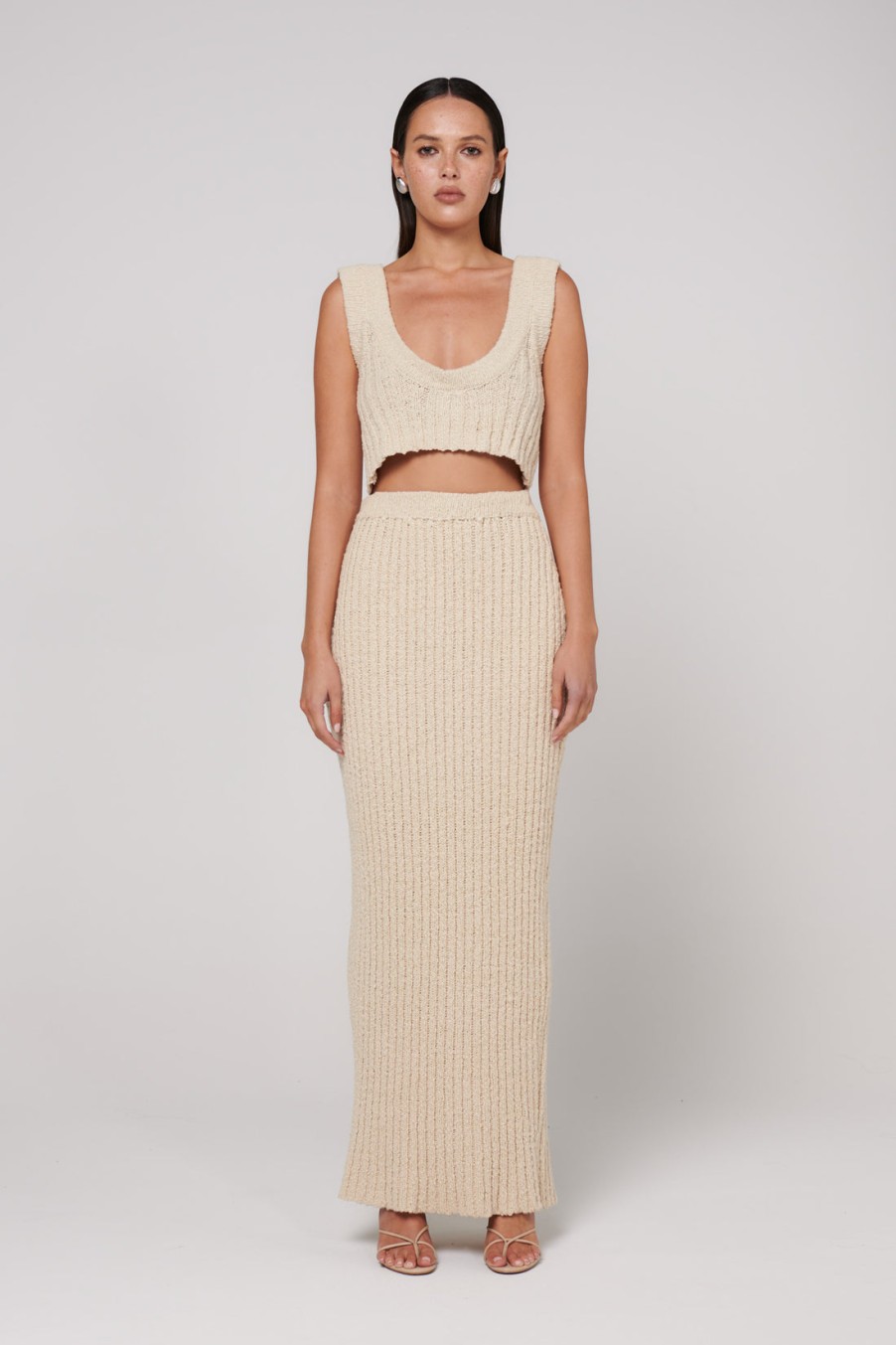 Clearance BAYSE BRAND Amor Maxi Skirt - Ecru