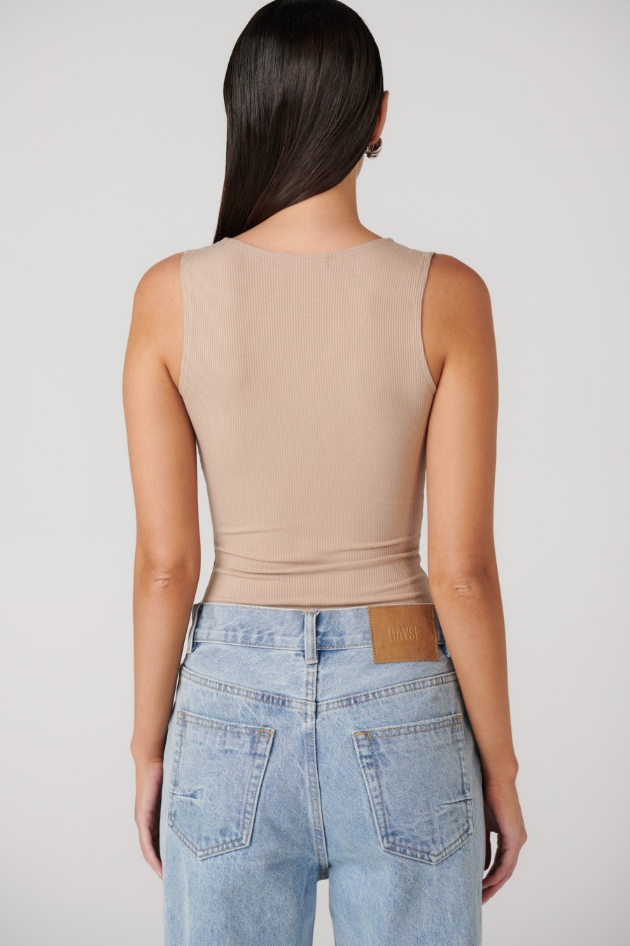 New BAYSE BRAND Aurora Bodysuit - Biscotti