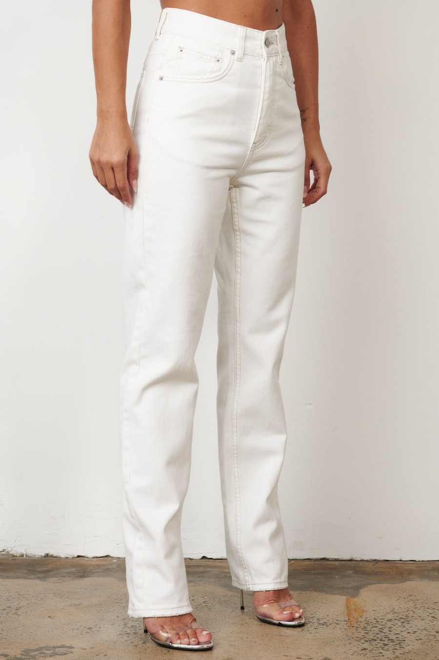 Online Bayse Brand Tyler Denim - Geisha White